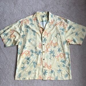 Tropical Print Short Sleeve Shirt